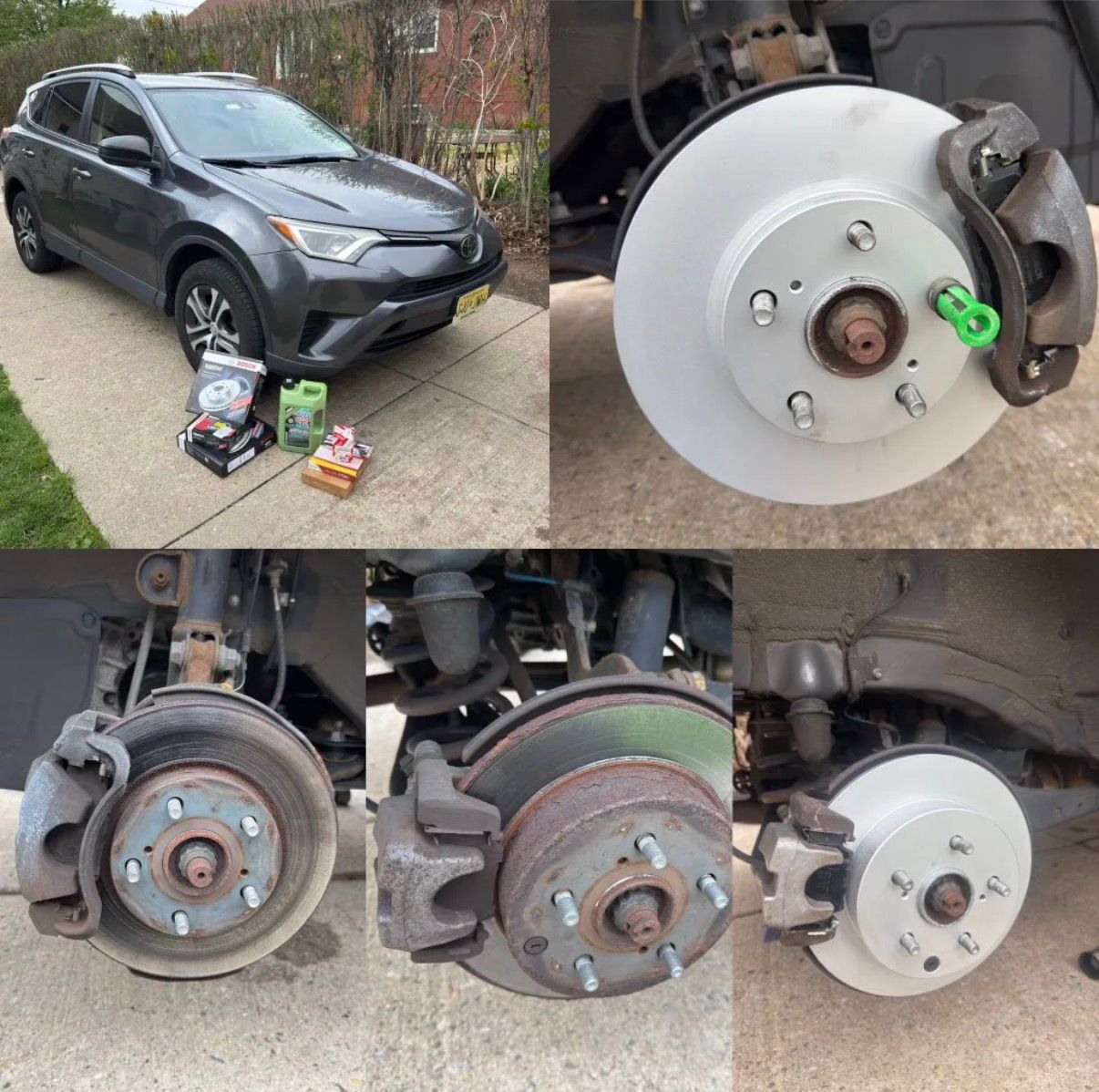 Dark SUV with brake service photos